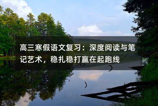 高三寒假语文复习:深度阅读与笔记艺术,稳扎稳打赢在起跑线