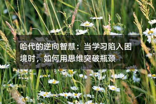 �����������ǻۣ���ѧϰ��������ʱ�������˼άͻ��ƿ��