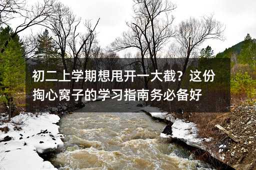 初二上学期想甩开一大截?这份掏心窝子的学习指南务必备好